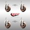Service Caster 4 Inch 316SS High Temp Glass Filled Nylon Swivel 1/2 Inch Threaded Stem Caster Set SCC-SS316TS20S414-GFNSHT-121315-4 - alternate 5
